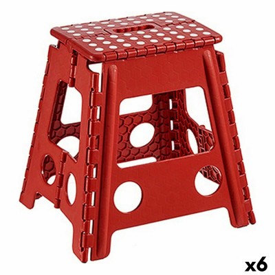 Tabouret Pliant Plastique 39 x 22 x 29 cm (6 Unités)