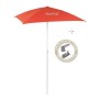 Parasol Smoby pour tables pique-nique - 80x90 cm - Rouge