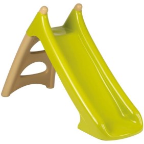 Toboggan XS - SMOBY - Glisse 90cm - Marches antidérapantes - Beige/Vert - Fabriqué en France