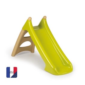 Toboggan XS - SMOBY - Glisse 90cm - Marches antidérapantes - Beige/Vert - Fabriqué en France