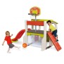 SMOBY - Fun Center - Maison de jeux multi-activités : toboggan, basket, foot, escalade - Fabriqué en France