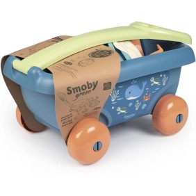 Chariot de plage garni Smoby Green - Smoby - Bleu - A partir de 18 mois