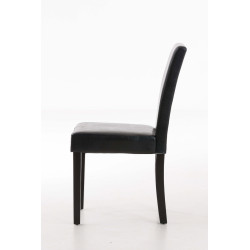 Chaise de salle à manger Ina marron foncé noir