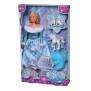 Poupée Steffi Love - SILVERTORN - SL PATINAGE - Patinage sur glace - Robe a flocons de neige - Couronne