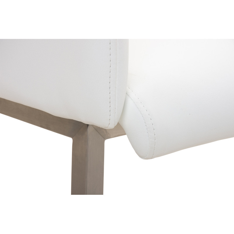 Chaise visiteur Magnus blanche