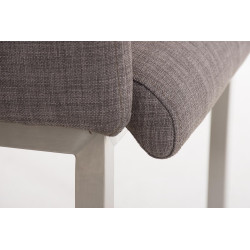 Chaise de salle à manger Magnus tissu gris