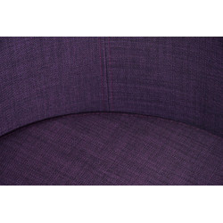 Chaise de salle à manger Magnus tissu violet