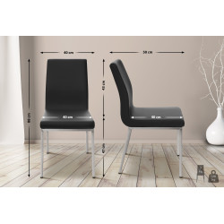 Chaise de salle à manger Colmar noire