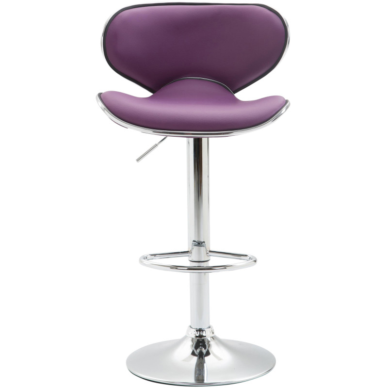 Tabouret de bar Las Vegas V2 chromé violet