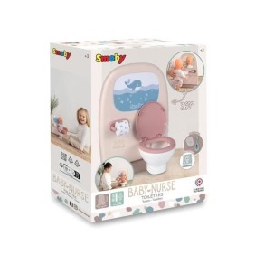 Jouet pour enfant - Smoby - Baby Nurse - Lavabo et toilettes - Effet carrelage - Accessoires inclus