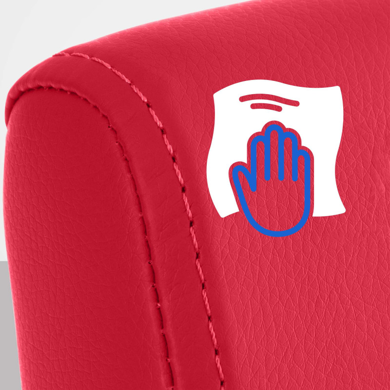 Chaise de salle à manger Colmar rouge