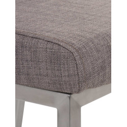 Chaise de salle à manger Colmar TISSU gris