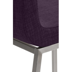 Chaise de salle à manger Colmar TISSU violet