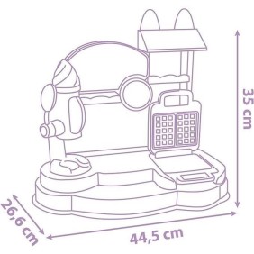 Gabby et la Maison Magique - Marchande de glaces - Smoby - 20 Accessoires - Fabriqué en France