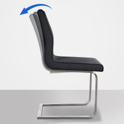 Chaise de salle à manger Belfort noire