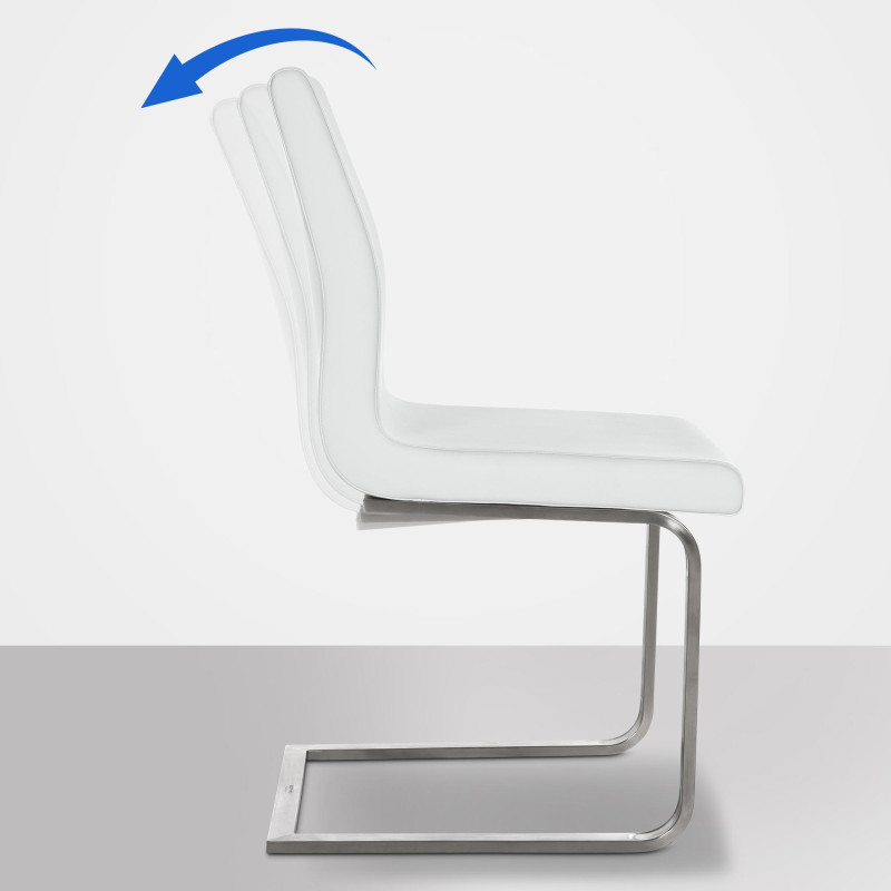 Chaise de salle à manger Belfort, blanche