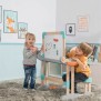 Smoby - Bureau Modulo Space - Transformable en Tableau Double Face - 80 Accessoires Inclus - Des 3 Ans - 420304