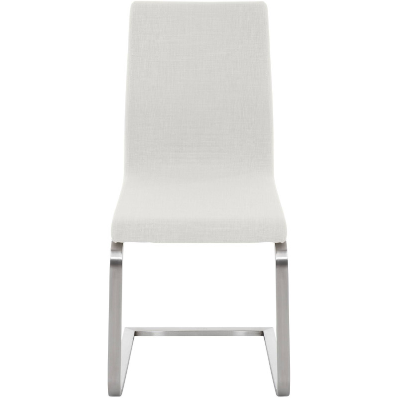 Chaise de salle à manger Belfort TISSU blanc