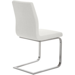 Chaise de salle à manger Belfort TISSU blanc