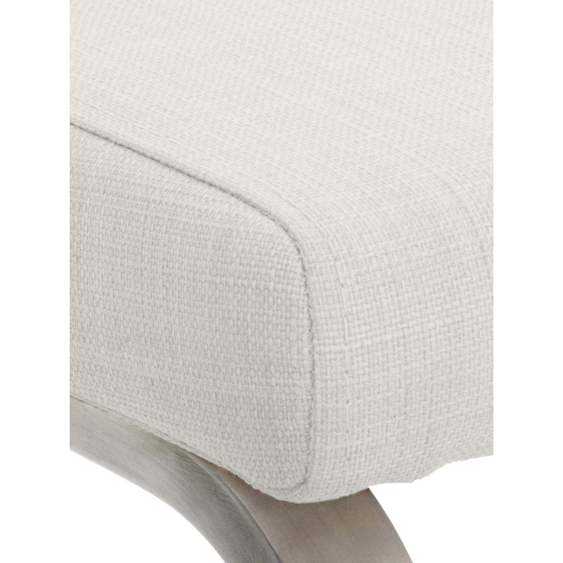 Chaise de salle à manger Belfort, tissu blanc