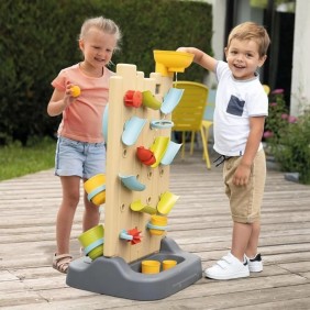 Smoby - Mur d'activités enfant - Circuit de balles + circuit d'eau - 6 jeux différents - Dés 2ans