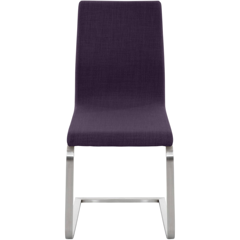 Chaise de salle à manger Belfort TISSU violet
