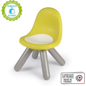 Smoby - Chaise enfant Verte - Extérieur et Intérieur - H27cm - Fabrication française