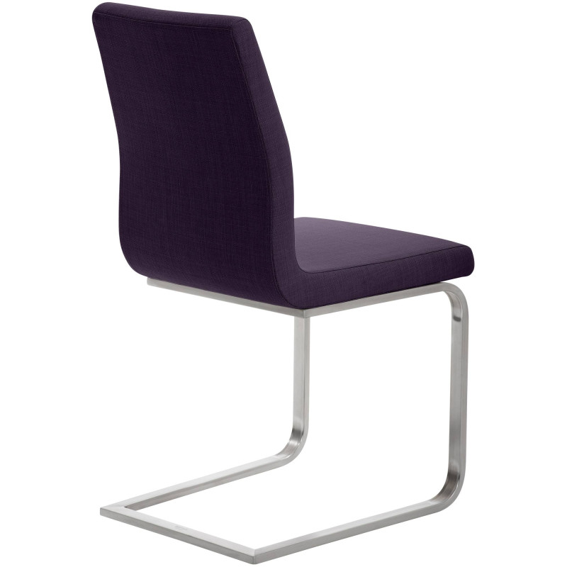 Chaise de salle à manger Belfort TISSU violet