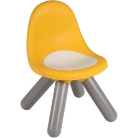 Smoby - Chaise enfant Jaune- Extérieur et Intérieur - H27cm - Fabrication française