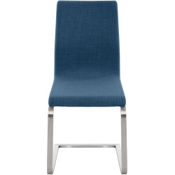 Chaise de salle à manger Belfort TISSU bleu