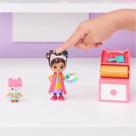 Gabby et la Maison Magique - Studio d'Art - Pack 2 Figurines et accesoires