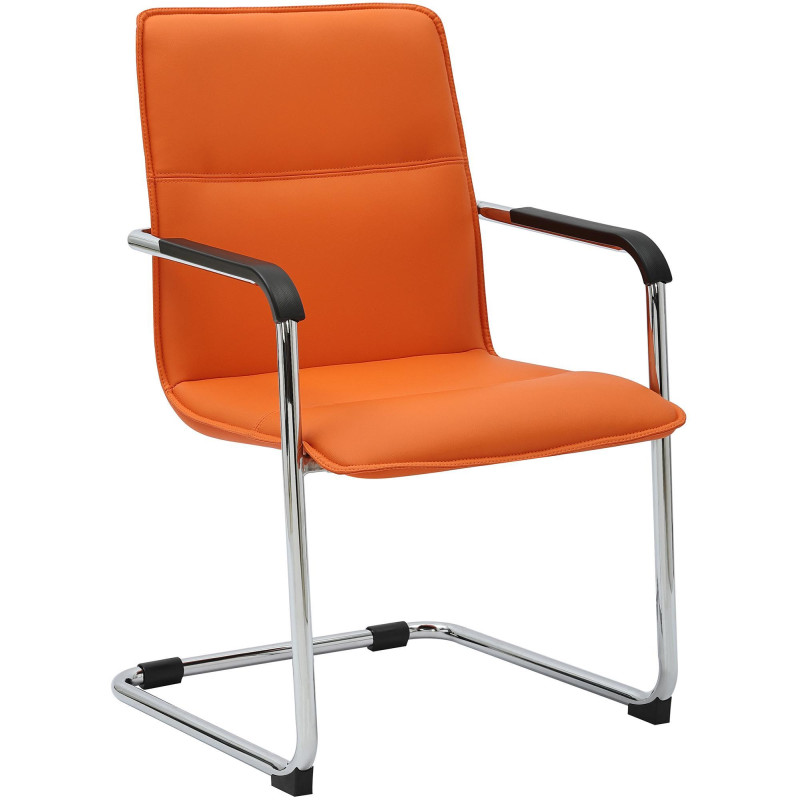 Chaise visiteur Seattle orange