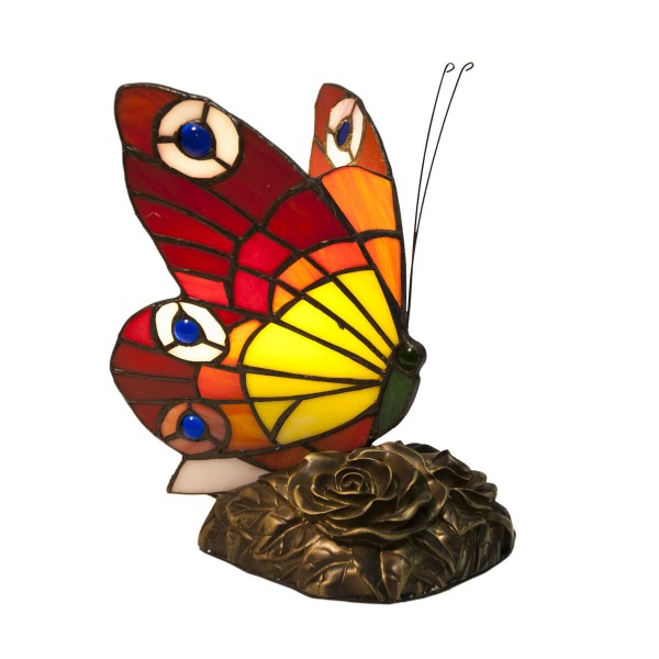 Lampe de bureau Viro Mariposa verre 23 x 28 x 23 cm Papillon