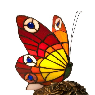 Lampe de bureau Viro Mariposa verre 23 x 28 x 23 cm Papillon