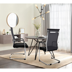 Chaise visiteur Brenda Black