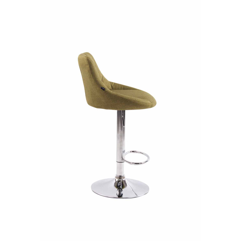 Lot de 2 tabourets de bar Lazio tissu C vert