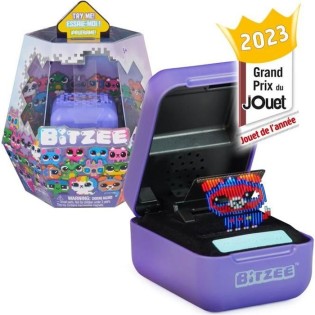 Animal de compagnie interactif 3D Bitzee - SPIN MASTER - 15 compagnons inclus - Violet - Des 5 ans