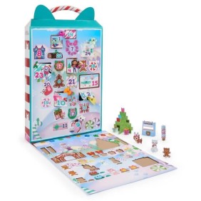 Calendrier de l'avent Gabby et la Maison Magique - SPIN MASTER - 24 surprises dont 4 figurines de chats - Blanc