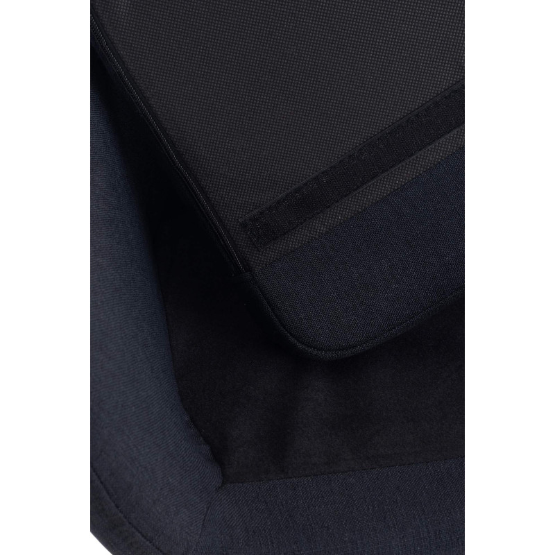 Lot de 2 tabourets de bar Grant en tissu noir