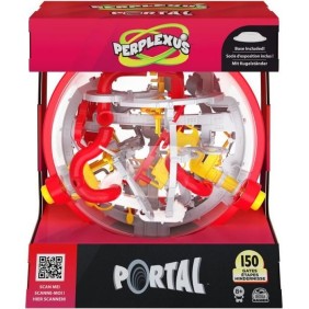 Jeu de Labyrinthe 3D Perplexus Portal - SPIN MASTER - 150 Défis, 50 Portails et 3 Boutons