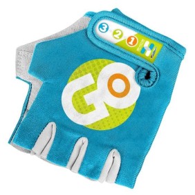 Gants Mitaines pour Enfant - STAMP - Skids Control - Bleu - Protection Optimale - Fermeture Velcro