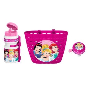 STAMP - DISNEY PRINCESSES - Combo Corbeille + Bidon + Sonnette - Fille - A partir de 3 ans