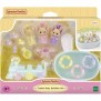 Figurines miniatures - SYLVANIAN FAMILIES - 5707 - Les triplés Lapin Creme et accessoires de bain