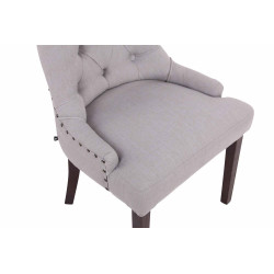 Chaise de salle à manger Aberdeen en tissu gris antique