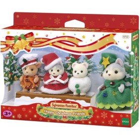 Poupée - SYLVANIAN FAMILIES - Le coffret de Noël - 4 figurines articulées