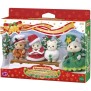 Poupée - SYLVANIAN FAMILIES - Le coffret de Noël - 4 figurines articulées