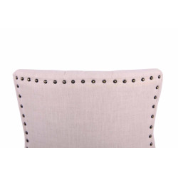 Chaise de salle à manger Aberdeen en tissu crème antique