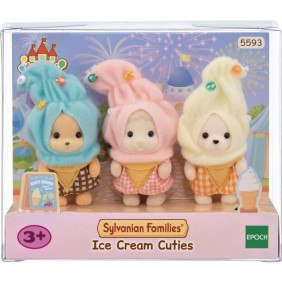 Le trio de bébés en costumes de cremes glacées - SYLVANIAN FAMILIES - 5593