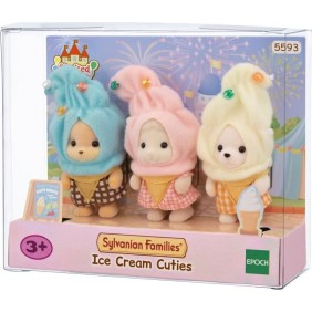 Le trio de bébés en costumes de cremes glacées - SYLVANIAN FAMILIES - 5593