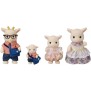 Figurines miniatures - SYLVANIAN FAMILIES - La famille Chevre - 4 personnages articulés et habillés avec soin